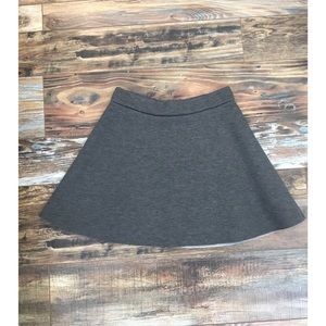 Banana Republic Heather Grey Scuba Circle Skirt